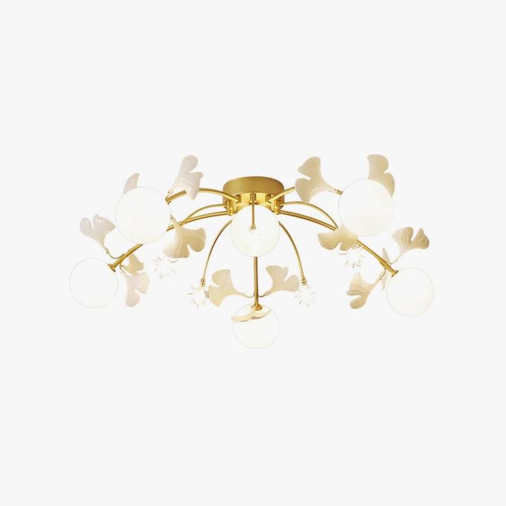 Ginkgo Glass Ceiling Lamp - thebelacan