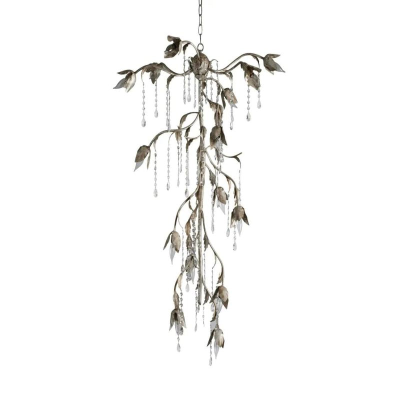 Gothic Viticci Cascade Chandelier 34"H -Silver - thebelacan