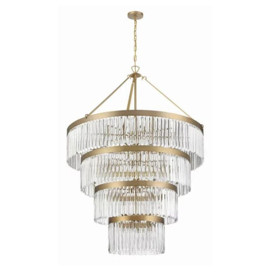 Grent 4-Tier Round Crystal Chandelier 40" - thebelacan