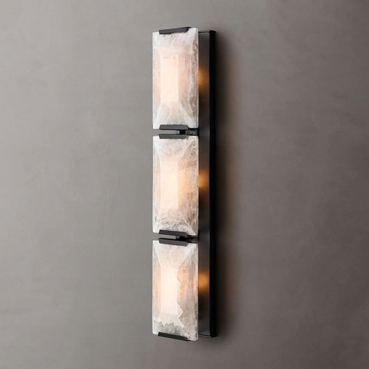 Harson Calcite Triple Sconce - thebelacan