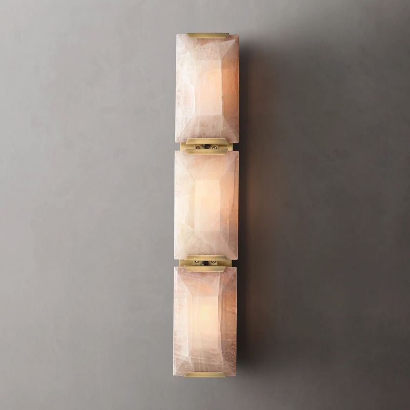 Harson Calcite Triple Sconce - thebelacan