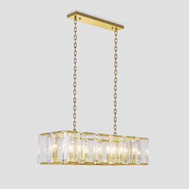 Harson Crystal Rectangular Chandelier - thebelacan