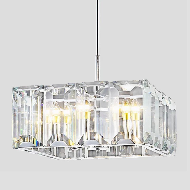 Harson Crystal Square Chandelier 24" - thebelacan