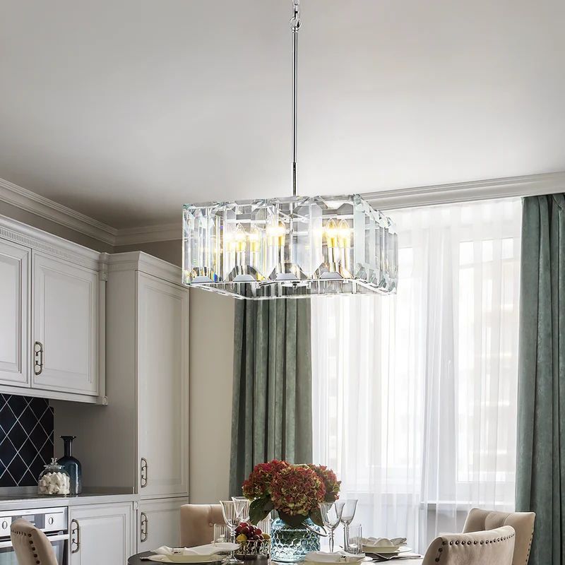 Harson Crystal Square Chandelier 24" - thebelacan