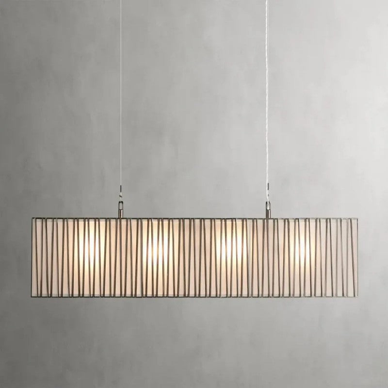 Jeanet Rectangular Chandelier 49"W 60"W - thebelacan