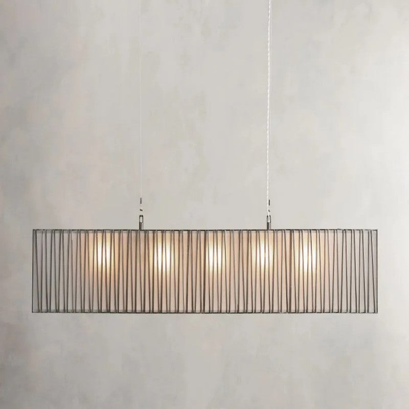 Jeanet Rectangular Chandelier 49"W 60"W - thebelacan