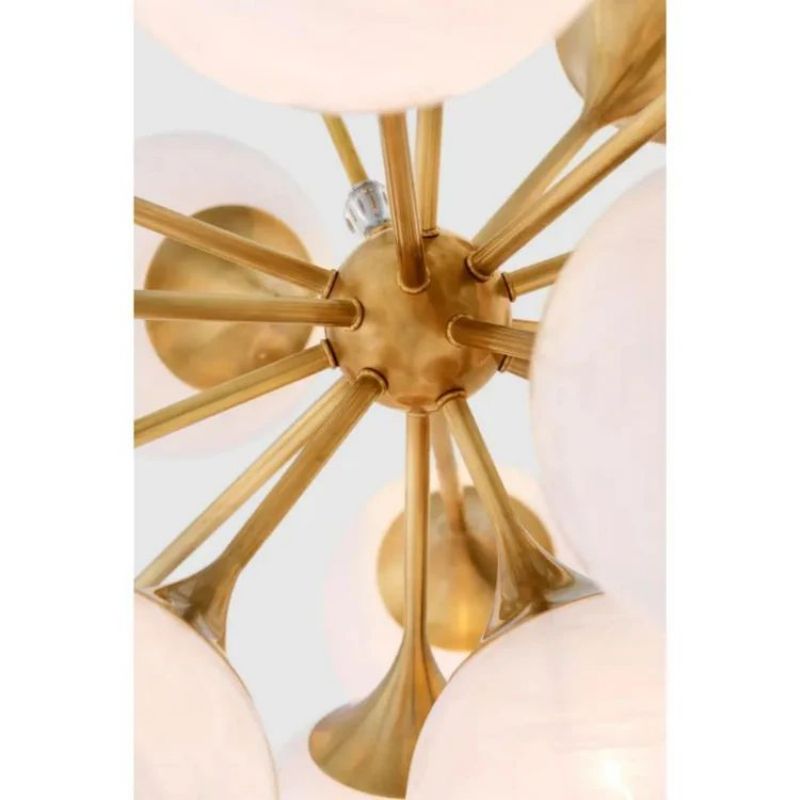 Loya Glass Globes Chandelier 40" - thebelacan