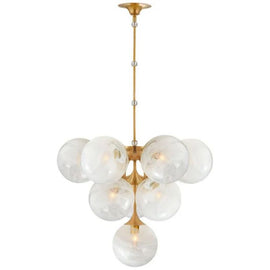 Loya Glass Globes Chandelier 28″ D 33″ D - thebelacan