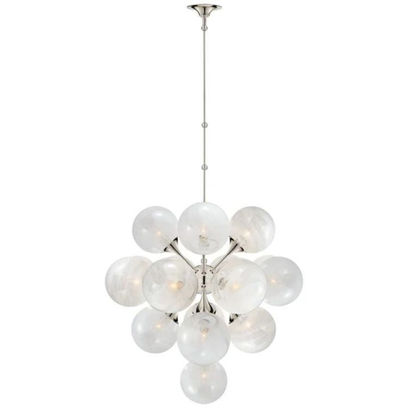 Loya Glass Globes Chandelier 28″ D 33″ D - thebelacan