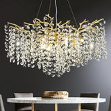 Modern Tree Branch Crystal Chandelier 55"L 30"D 40"D - thebelacan