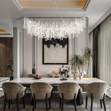 Modern Tree Branch Crystal Chandelier 55"L 30"D 40"D - thebelacan