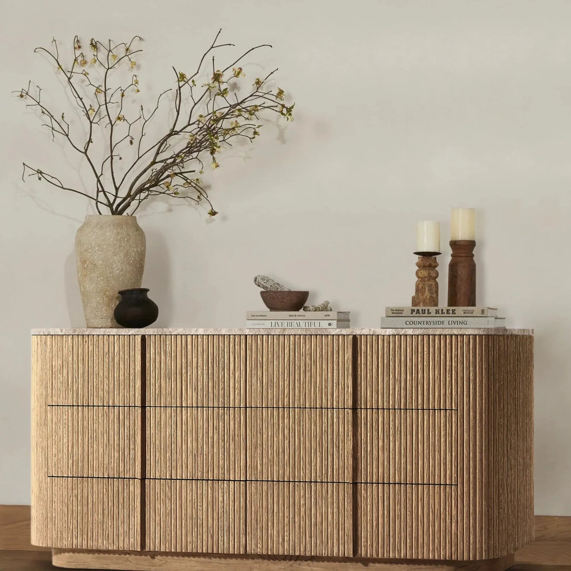 Mulholland Modern Stone 6-Drawer Dresser - thebelacan