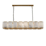 Ole Rectangle Chandelier Alabaster - thebelacan