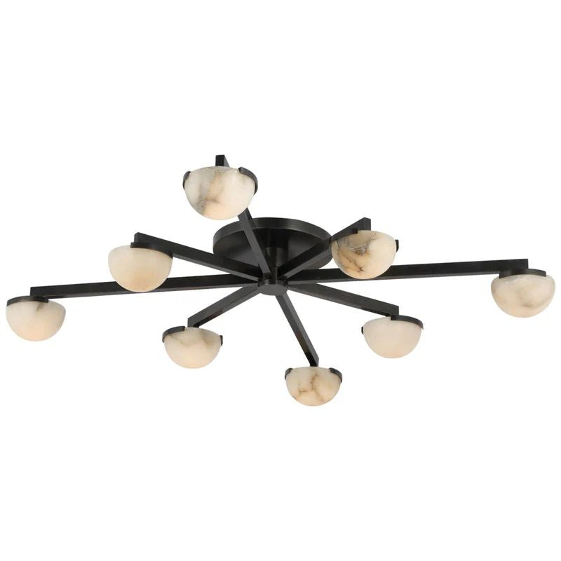 Propeller Alabaster Flushmount 8-Light 12-Light - thebelacan