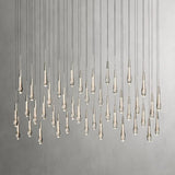 Raindrop Glass Solitaire Linear Chandelier - thebelacan