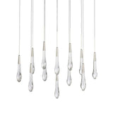 Raindrop Glass Solitaire Linear Chandelier - thebelacan