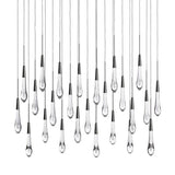 Raindrop Glass Solitaire Linear Chandelier - thebelacan