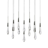 Raindrop Glass Solitaire Linear Chandelier - thebelacan