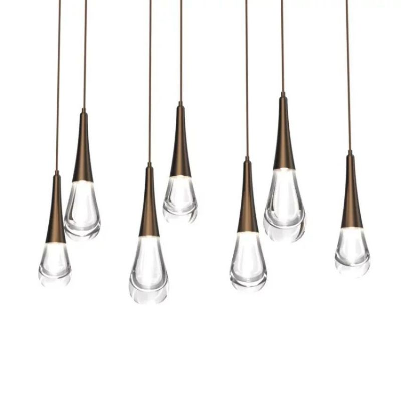 Raindrop Glass Linear Chandelier - thebelacan