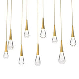 Raindrop Glass Linear Chandelier - thebelacan