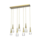 Raindrop Glass Linear Chandelier - thebelacan