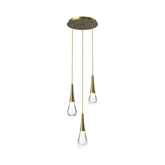 Raindrop Round Solitaire Chandelier - thebelacan