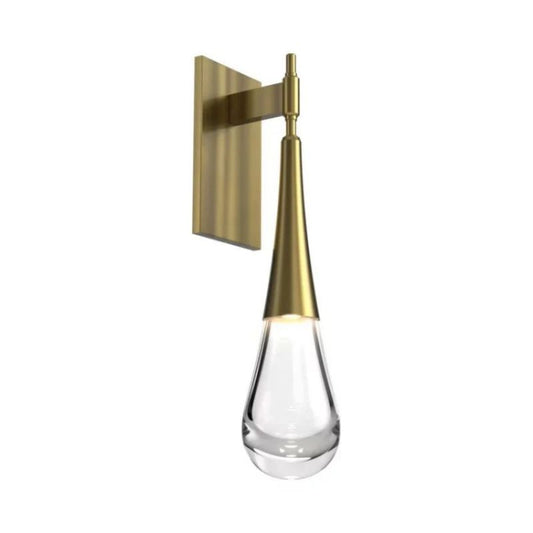 Raindrop Glass Square Solitaire Wall Sconce - thebelacan