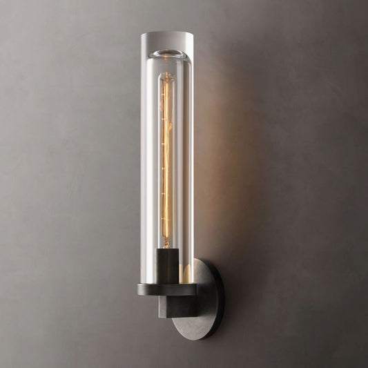 Savill Round Tube Sconce - thebelacan