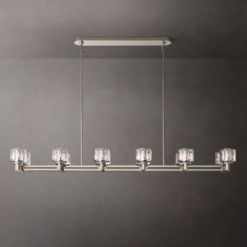 Sebendek Double Linear Chandelier 72" - thebelacan