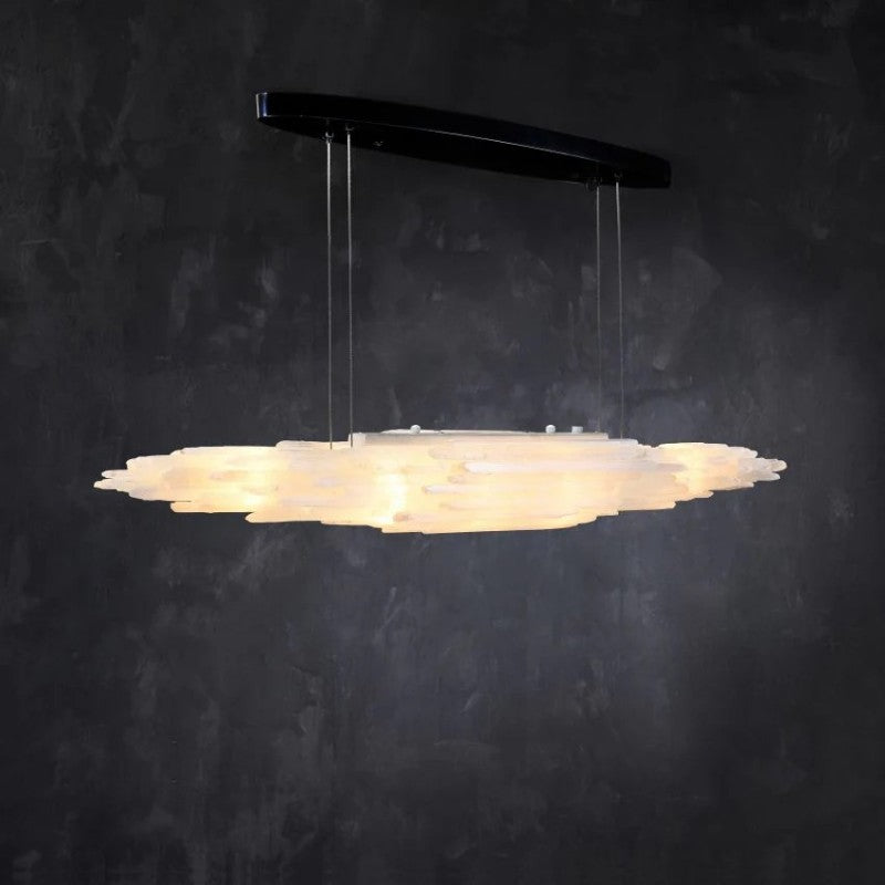 Selenite Crystal Natural Chandelier 47" 59" 71" - thebelacan