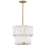 Simone Alabaster Round 2-Tier Chandelier 17.5"D 24"D - thebelacan