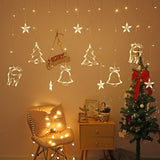 LED Moon Star Curtain String Lights - thebelacan