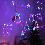 LED Moon Star Curtain String Lights - thebelacan