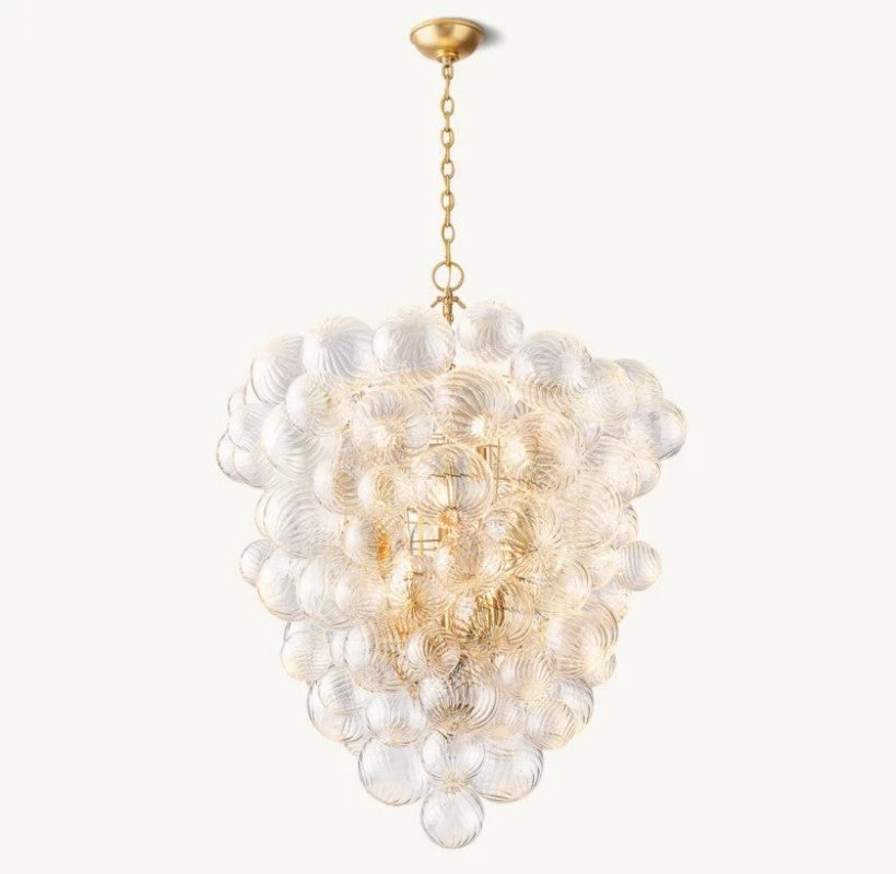 Talia Grape Glass Ball Chandelier - thebelacan