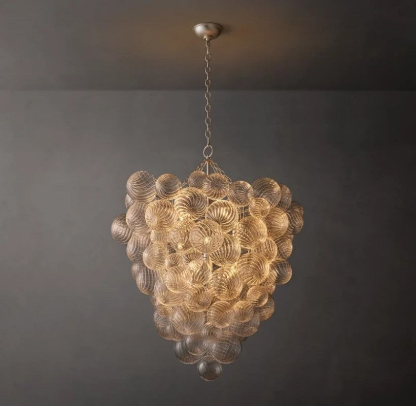 Talia Grape Glass Ball Chandelier - thebelacan