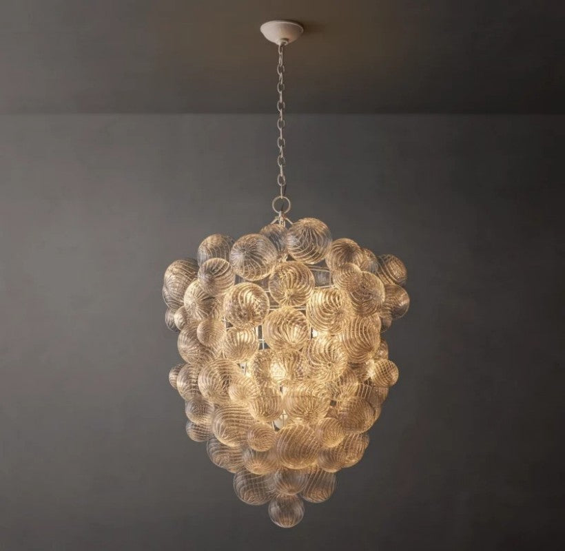 Talia Grape Glass Ball Chandelier - thebelacan