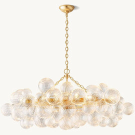 Talia Linear Glass Ball  Chandelier 51 " - thebelacan