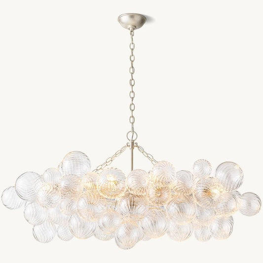 Talia Linear Glass Ball  Chandelier 51 " - thebelacan