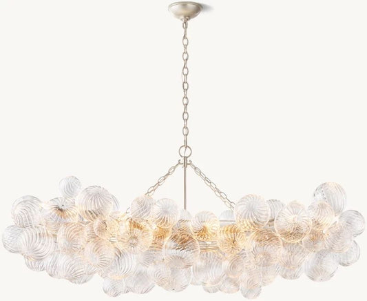 Talia Linear Glass Ball  Chandelier 63 " - thebelacan