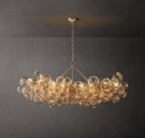 Talia Linear Glass Ball  Chandelier 63 " - thebelacan