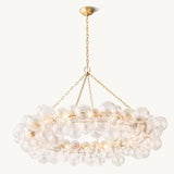 Talia Ring Glass Ball Chandelier 54" - thebelacan