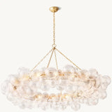 Talia Ring Glass Ball Chandelier 63" - thebelacan