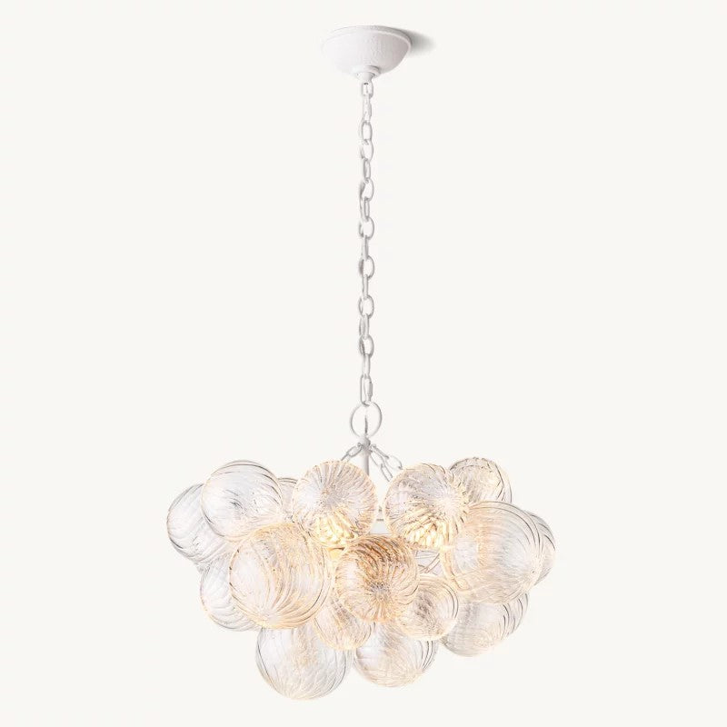 Talia Round Glass Ball Chandelier 24" - thebelacan