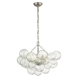 Talia Round Glass Ball Chandelier 24" - thebelacan