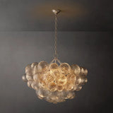 Talia Round Glass Ball Chandelier 33" - thebelacan