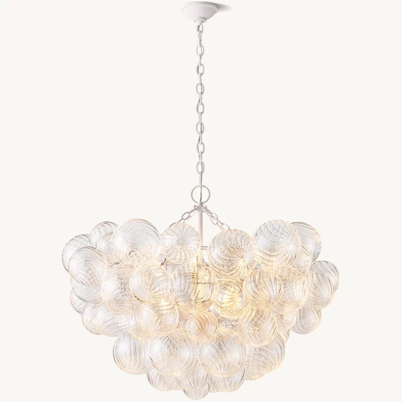 Talia Round Glass Ball Chandelier 33" - thebelacan