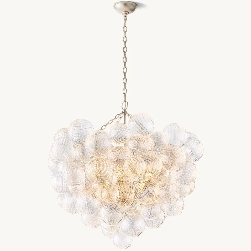 Talia Round Glass Ball Chandelier 38" - thebelacan