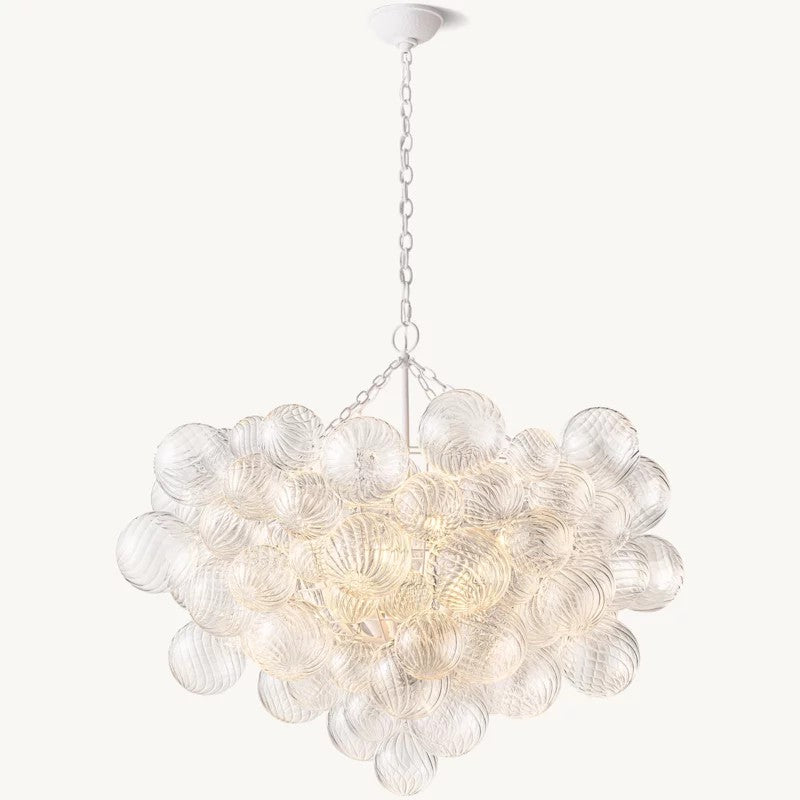 Talia Round Glass Ball Chandelier 38" - thebelacan