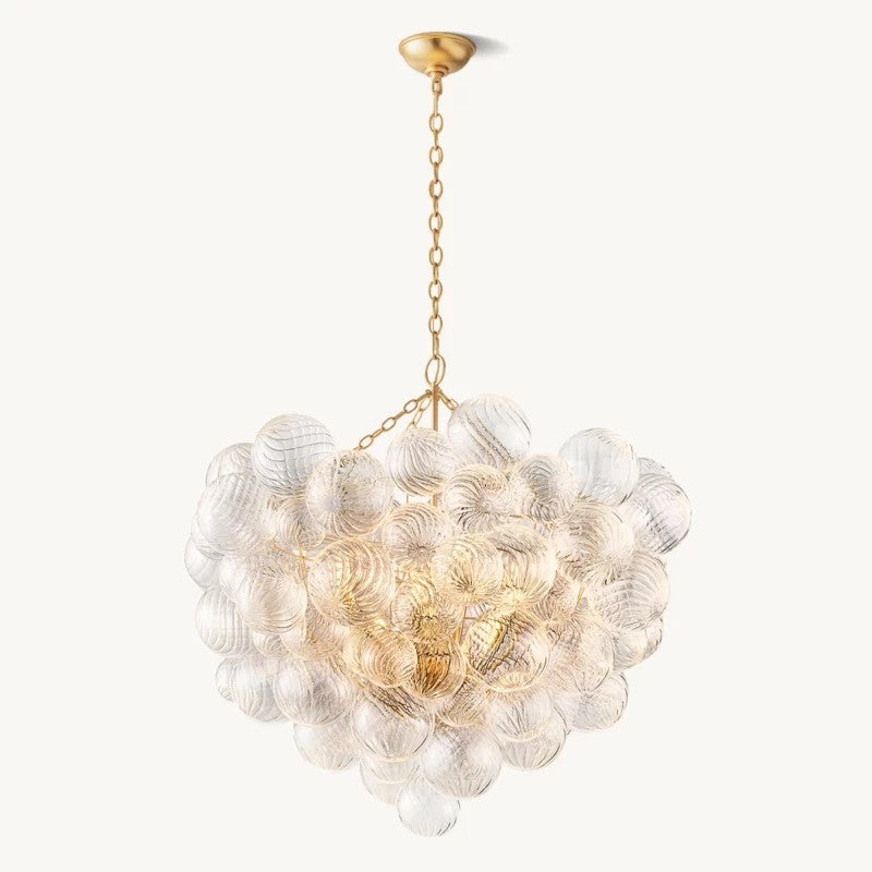 Talia Round Glass Ball Chandelier 38" - thebelacan