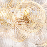 Talia Round Glass Ball Chandelier 38" - thebelacan